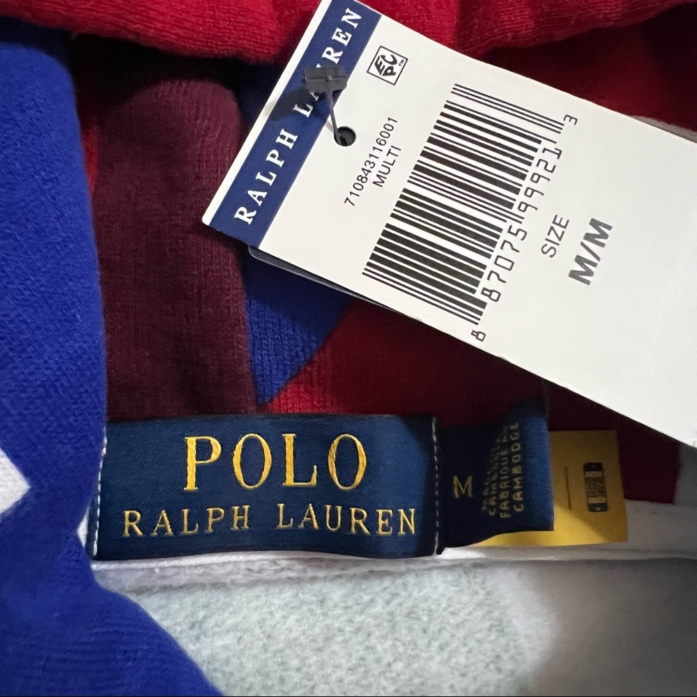 Polo Ralph Lauren Multicolor MONOGRAM LOGO Hooded Sweatshirt - Picture 9 of 16